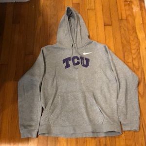 Gray TCU Nike Hoodie